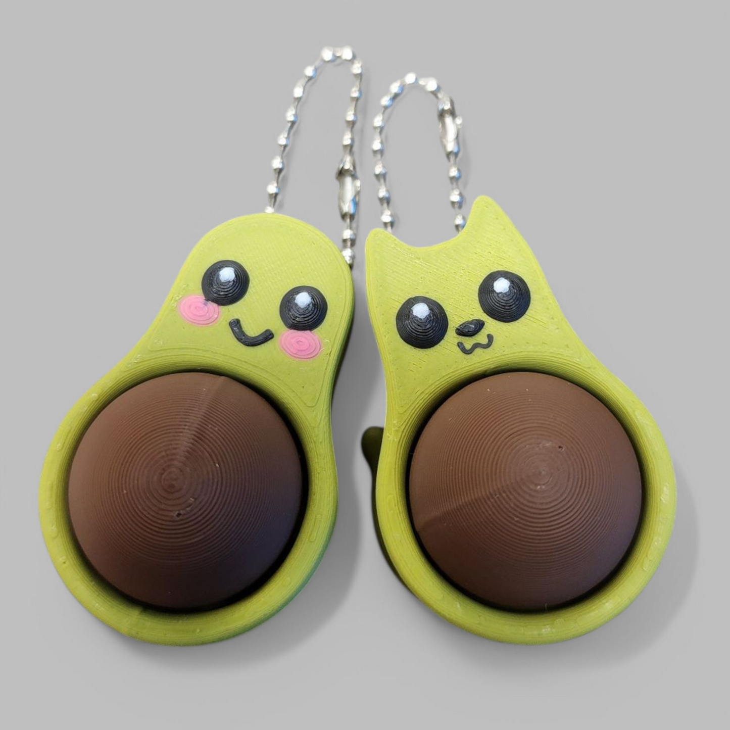 Avocado Clicker Keychain