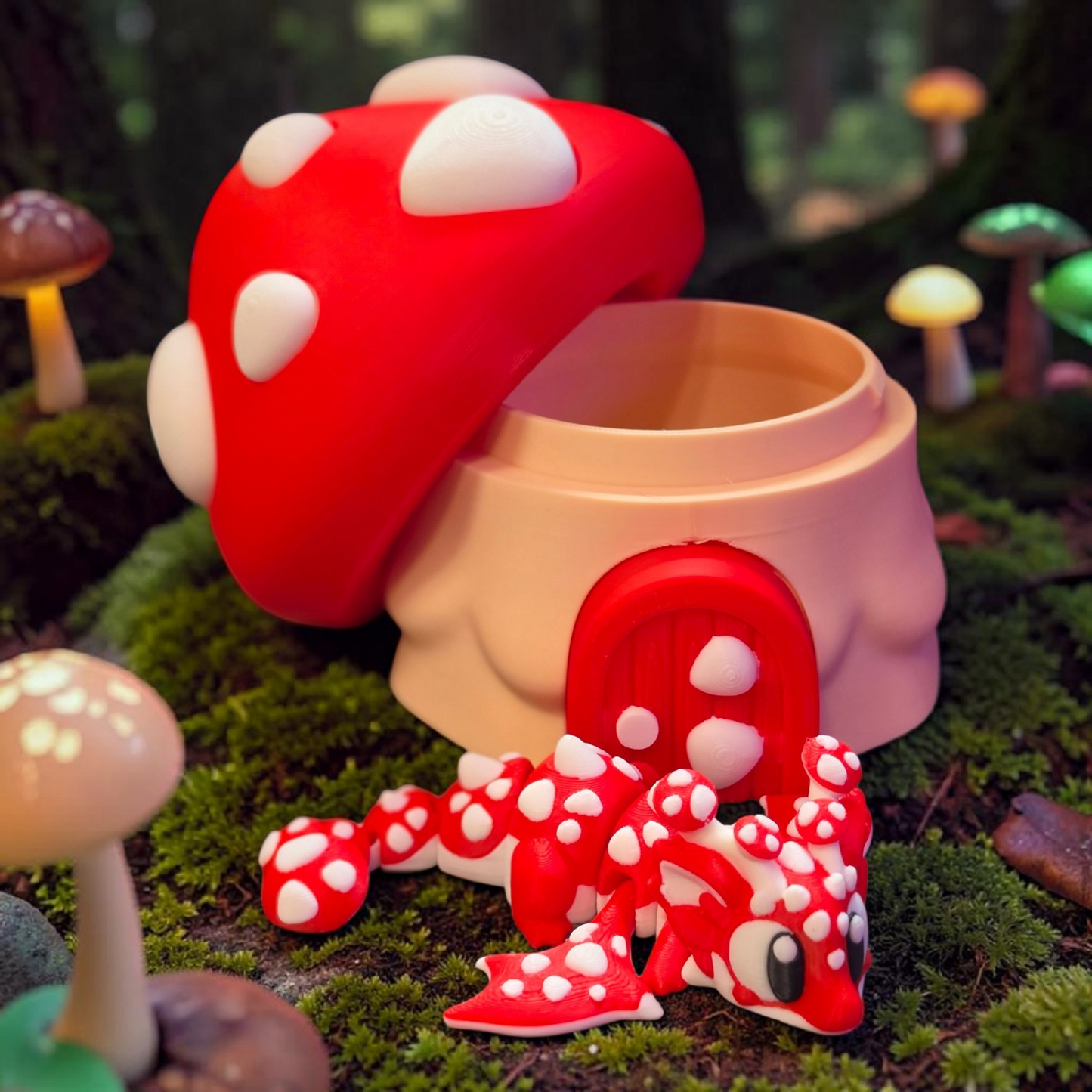 Mushroom Dragon With Matching Egg
