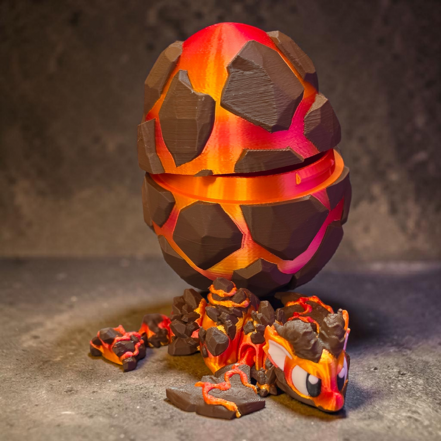 Lava Dragon With Matching Egg