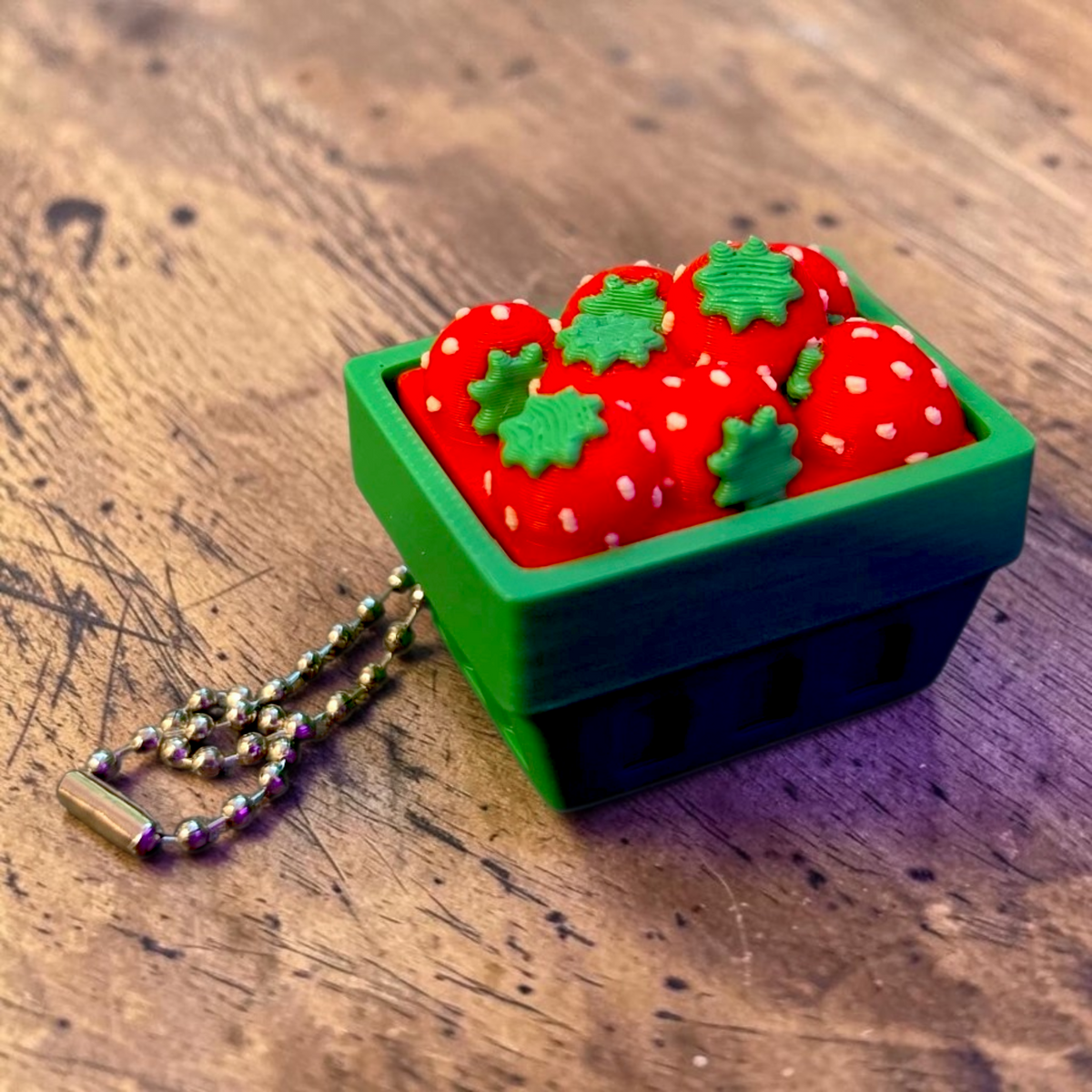 Strawberry Clicker Keychain