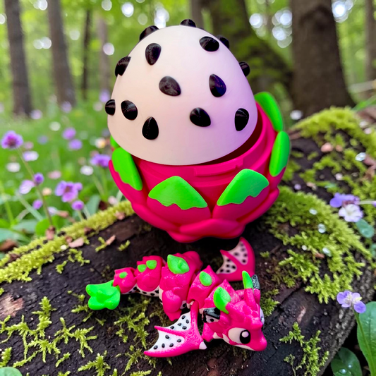 Dragon Fruit Dragon With Matching Egg
