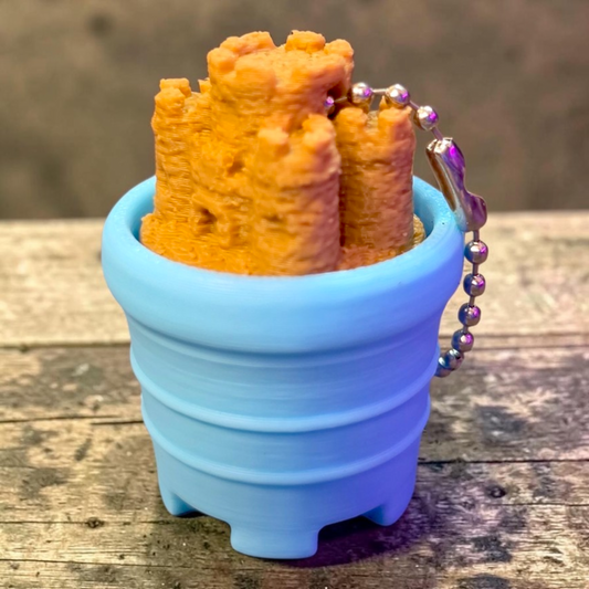 Sand Castle Clicker Keychain