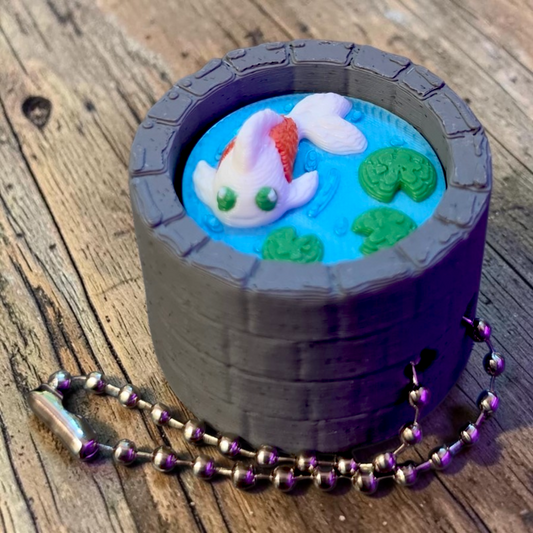 Koi Pond Clicker Keychain