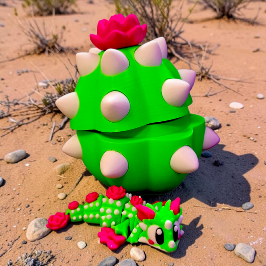 Cactus Dragon With Matching Egg