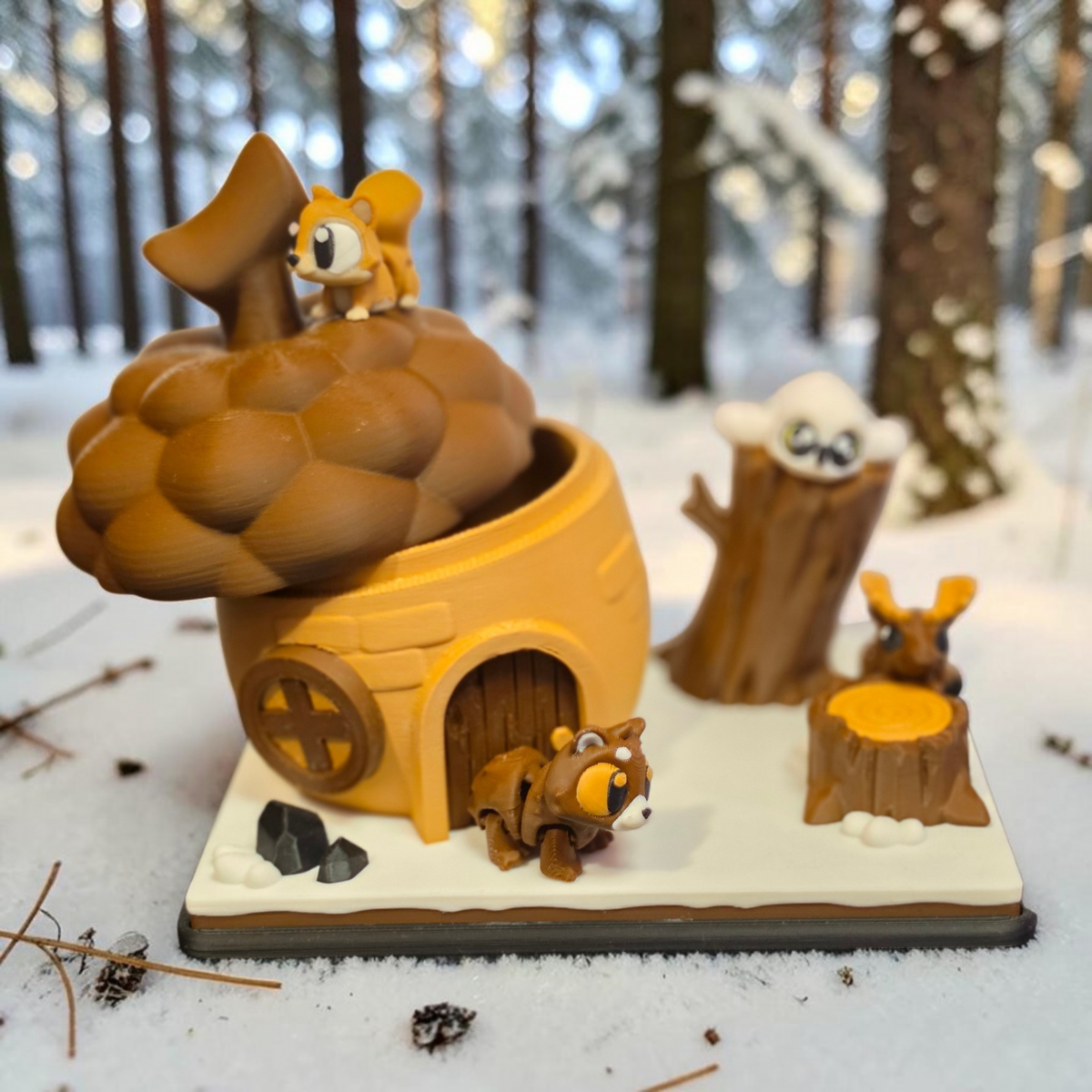 Acorn Snowy House Mini Habitat