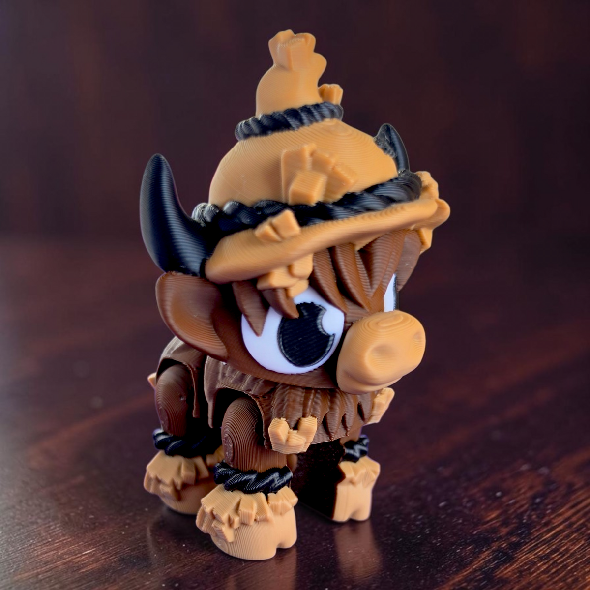 Scarecrow Highland Cow Baby Animal