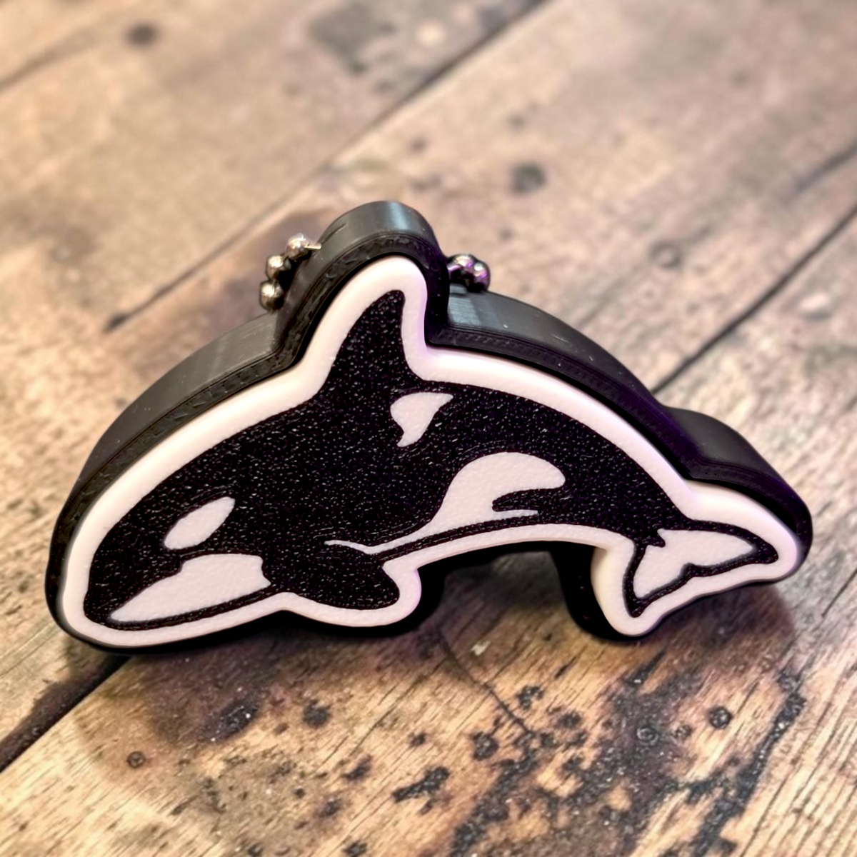 Orca Whale Clicker Keychain