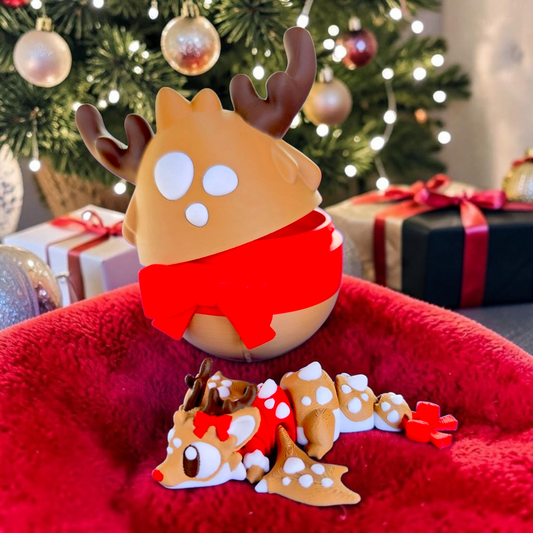 Reindeer Dragon With Matching Egg