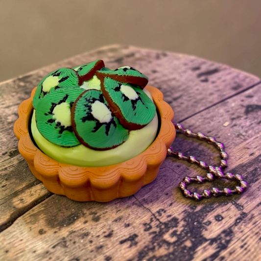 Kiwi Tart Clicker Keychain